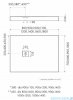 Schedpol Schedline Nonlimits brodzik 80x140cm White Stone 3ST.N1P-80140/B/ST-M1/B/ST